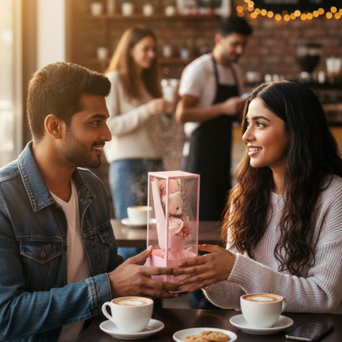 The "Everlasting Love" Teddy & Rose Floral Box